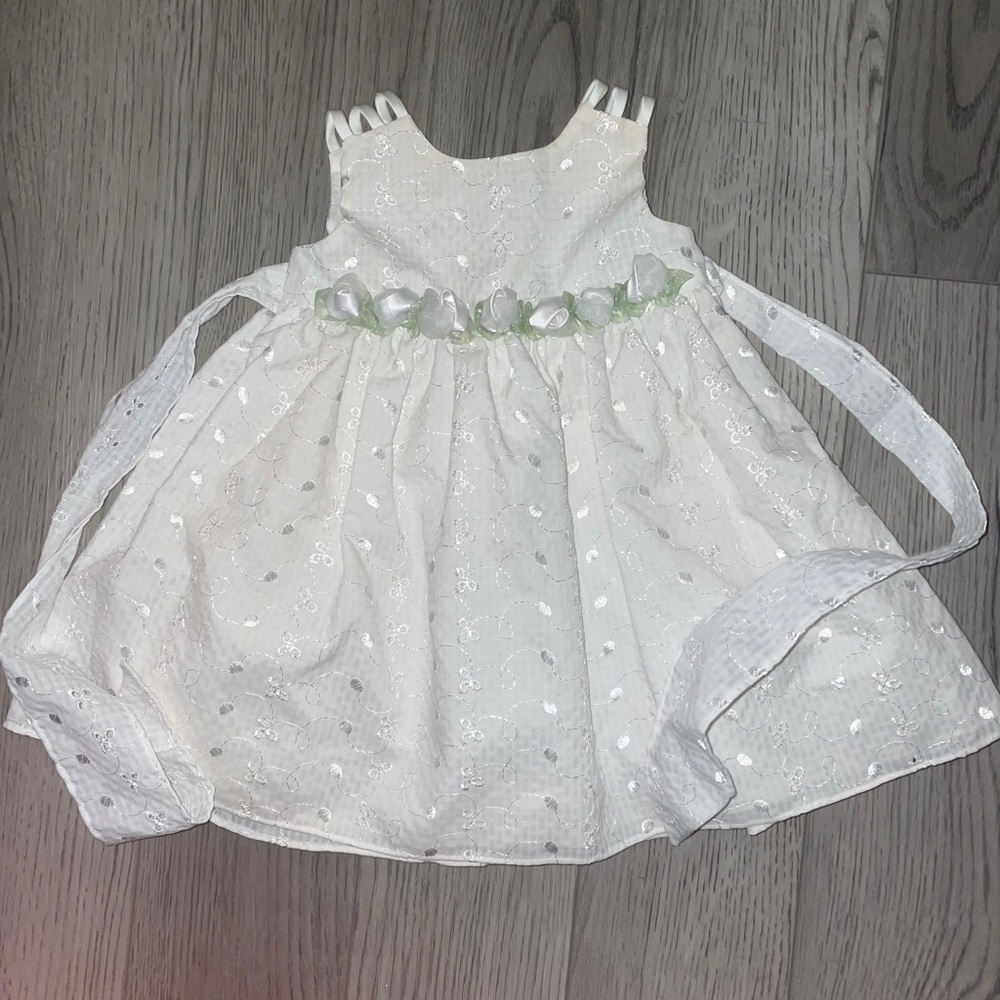 Bonnie Baby eyelet dress 12mo